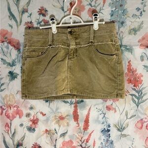 Vintage Joe's Jeans Beige Corduroy Skirt